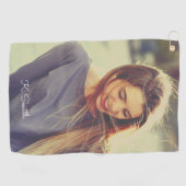 ラボカフカスタムィルターを使ったモノグラム写真 ゴルフタオル (横)