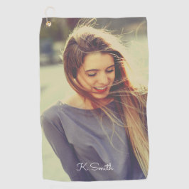 ラボカフカスタムィルターを使ったモノグラム写真 ゴルフタオル