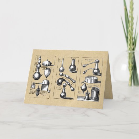 ラボガラスのビールとツールのグリーティングカード カード (正面)