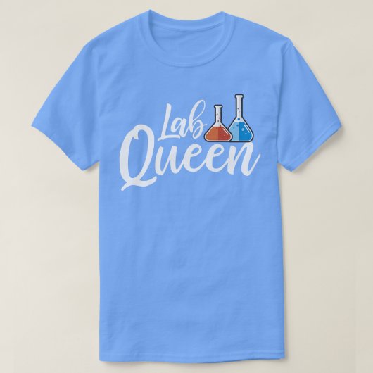 ラボクイーンサイエンス学生化学先生プレミウ Tシャツ (デザイン正面)