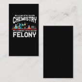 ラボケミストリー先生ガレージフェロニー犯罪化学者 名刺 (正面/裏面)