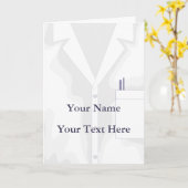 ラボコートジャケッカスタムトのグリーティングカード カード (黄色い花)