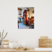 ラボコート付き歯科用ラボ ポスター (キッチン)