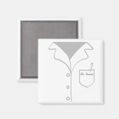 ラボコート磁石 – 完全にカスタマイズ可能！ マグネット (正面/裏面)