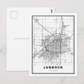 ラボック地図 ポストカード (正面/裏面)