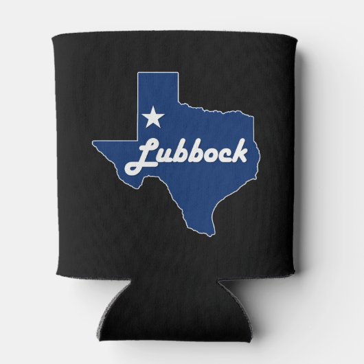 ラボック、テキサス州ロネスター州ウエストテキサス州飲料 缶クーラー (裏面)