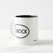 ラボック、テキサス州 ツートーンマグカップ (正面左)
