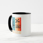 ラボテクおもしろいテックヴィンテージ研究員のユーモア マグカップ (正面左)