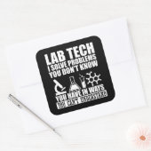 ラボテクおもしろいテック引用文ラボ技術者のユーモア スクエアシール (封筒)