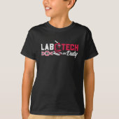 ラボテック技術実習技術実験技術技術者科学 Tシャツ (正面)