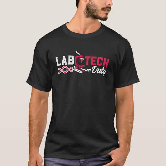 ラボテック技術実習技術実験技術技術者科学 Tシャツ (正面)