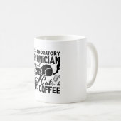 ラボテック技術者猫コーヒー科学 コーヒーマグカップ (正面右)