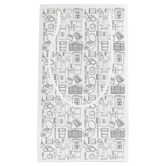 ラボテック抱き枕Phlebotomy抱き枕 スモールペーパーバッグ (正面)