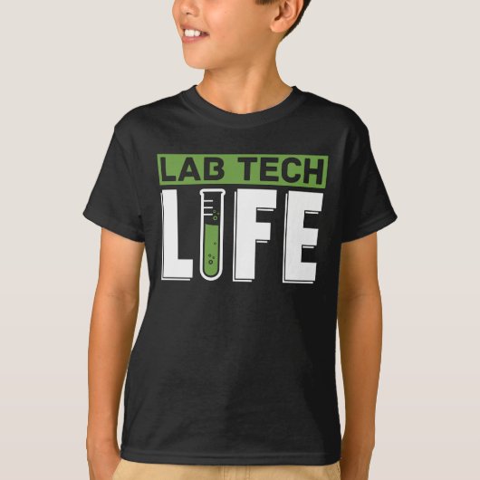 ラボテック生命実験技術者科学 Tシャツ (正面)