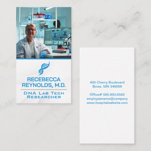 ラボテック | DNAロゴ 名刺 (正面/裏面)