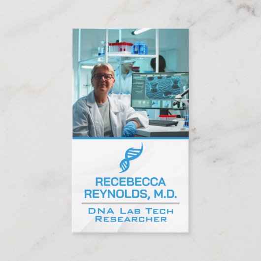 ラボテック | DNAロゴ 名刺 (正面)