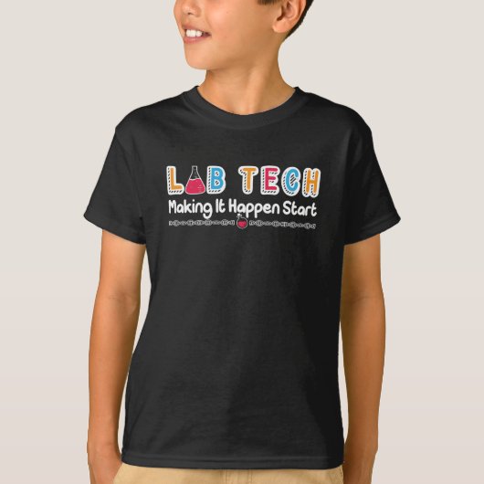 ラボテックItを実現するラボテク技術者 Tシャツ (正面)