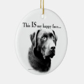 ラボハッピー顔 セラミックオーナメント (右)