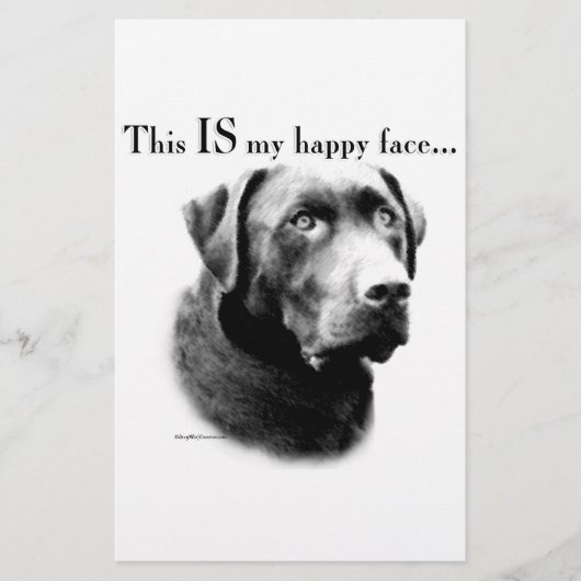 ラボハッピー顔 便箋 (正面)