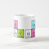 ラボハニー周期表名mag コーヒーマグカップ (中央)