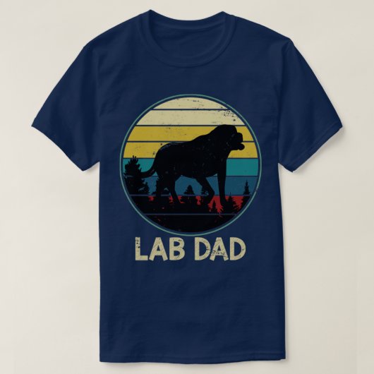 ラボパパラブラドール Tシャツ (デザイン正面)