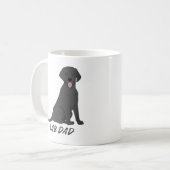 ラボパパ-誇りを持ったラブラドールリトリバー犬のオーナー コーヒーマグカップ (正面左)