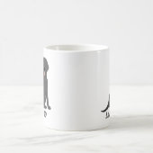 ラボパパ-誇りを持ったラブラドールリトリバー犬のオーナー コーヒーマグカップ (中央)