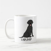 ラボパパ-誇りを持ったラブラドールリトリバー犬のオーナー コーヒーマグカップ (左)