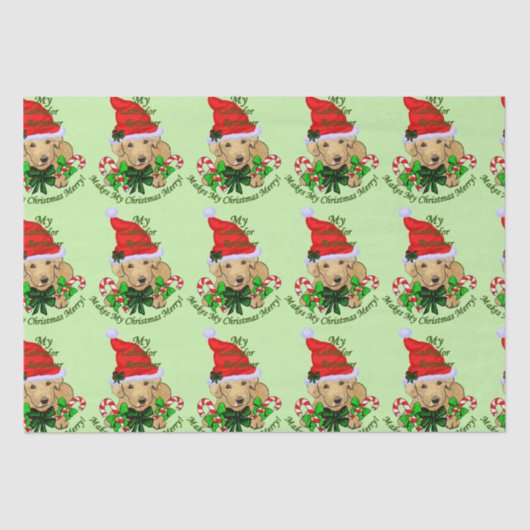 ラボパピークリスマスティッシュペーパー 薄葉紙 (正面)