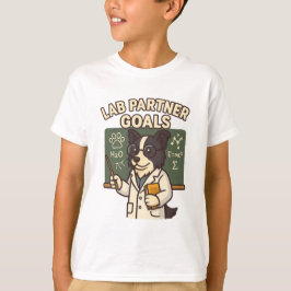 ラボパートナーゴール – サイエンスドッグTシャツ Tシャツ