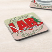 ラボフロートミストクリスマス コースター (左側)
