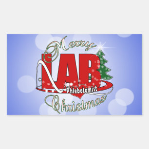 ラボフロートミストクリスマス 長方形シール