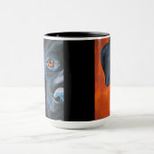ラボブラック | ツートン マグカップ 450ml (中央)