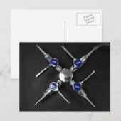 ラボベンチの実験室ガス弁 ポストカード (正面/裏面)