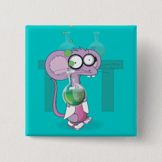 ラボマウス 缶バッジ (正面)