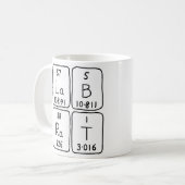 ラボラットの定期的なテーブル名mag コーヒーマグカップ (正面左)