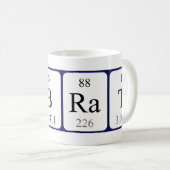 ラボラットの定期的なテーブル名mag コーヒーマグカップ (正面右)