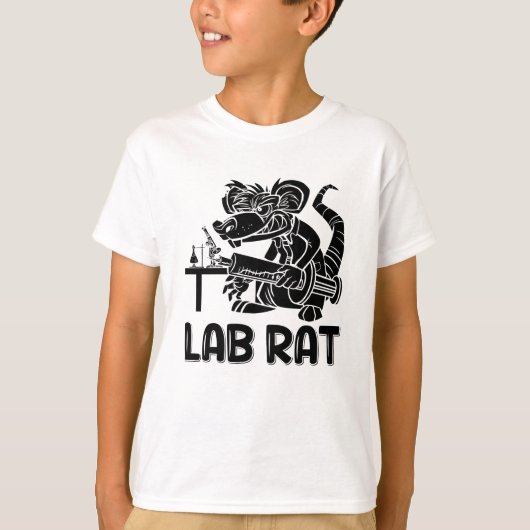 ラボラトリ・ラット化学者ラボ技術者 Tシャツ (正面)