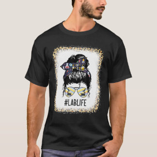 ラボラボテックメッシーバンヘアウーマンおもしろいモテ Tシャツ