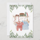 ラボレトリエバードッグパピーグリーナリーボホベイビーシャワー 招待状 (裏面)