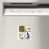 ラボロゴ4四角 – ラボアイコン マグネット (インサイチュ (食洗機))