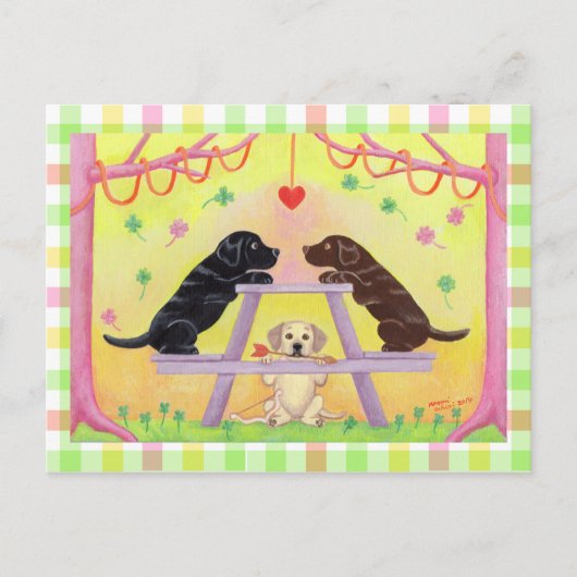 ラボロマンスバレンタイン シーズンポストカード (正面)