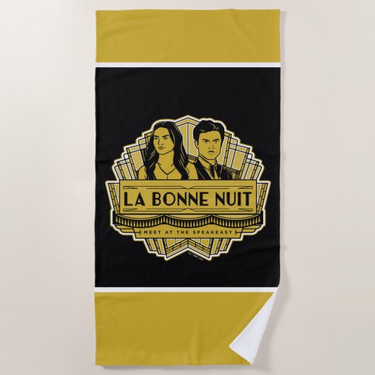 ラボンヌニットミートアットザスピーディ ビーチタオル (正面)