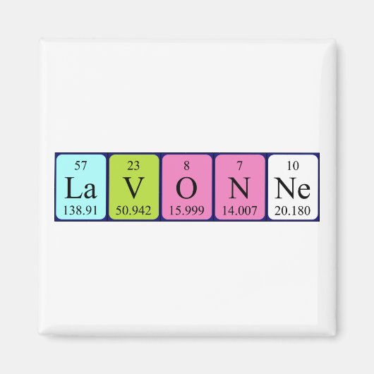 ラボン周期表名磁石 マグネット (正面)