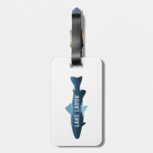 ラボン湖テキサス州魚 ラゲッジタグ (裏面縦)