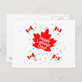 ラボーデーのおめでとう ポストカード (正面/裏面)