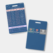 ラボ値バッジのクイックリファレンス バッジ (表裏)