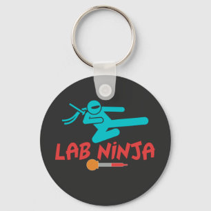 ラボ忍者- MEDICAL LAB SCIENTISTキーチェーン キーホルダー