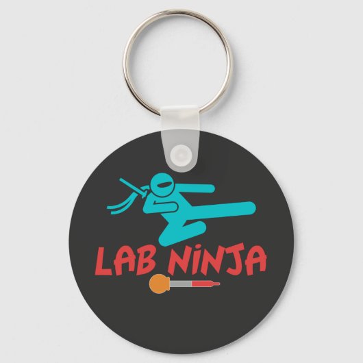 ラボ忍者- MEDICAL LAB SCIENTISTキーチェーン キーホルダー (正面)