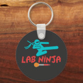 ラボ忍者- MEDICAL LAB SCIENTISTキーチェーン キーホルダー (正面)